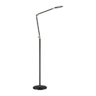 Kendal Lighting - Ican LED Floor Lamp - FL6901-BLK/BRS - Canada Light Shop