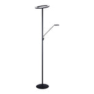 Kendal Lighting - Nola LED Torchiere - TC5024-BLK/SN - Canada Light Shop