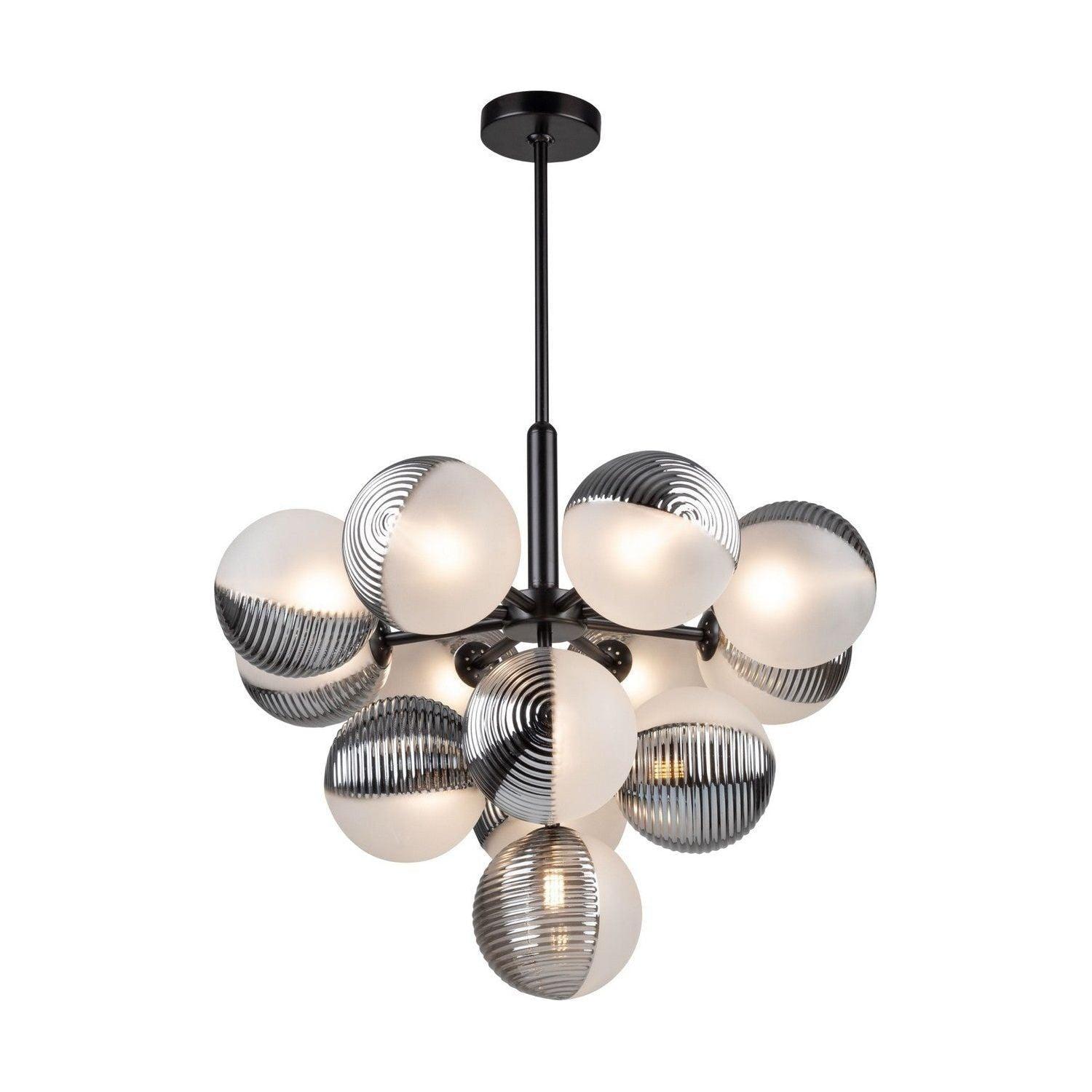 Artcraft Lighting - Bolla Chandelier - AC11883BK - Canada Light Shop