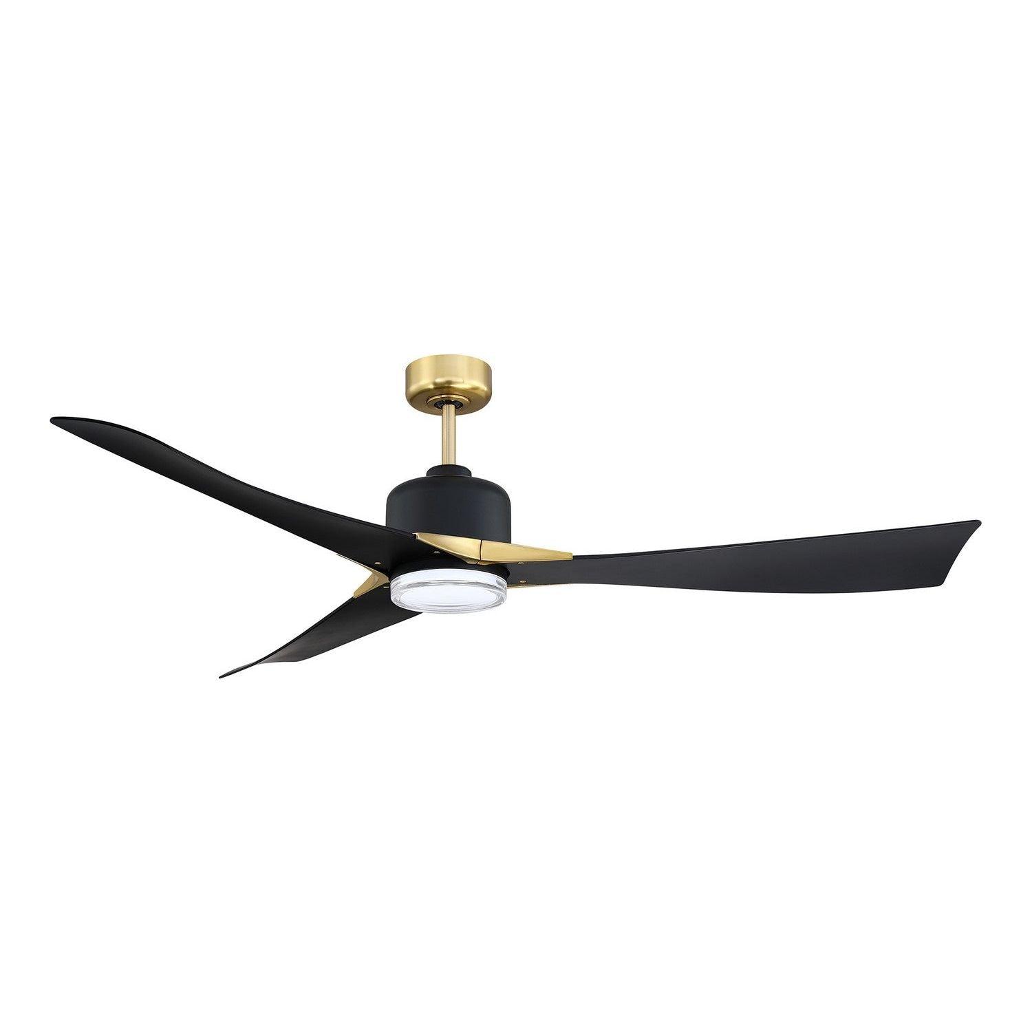 Kendal Lighting - Ariya Ceiling Fan - AC31462-BLK/BRS - Canada Light Shop