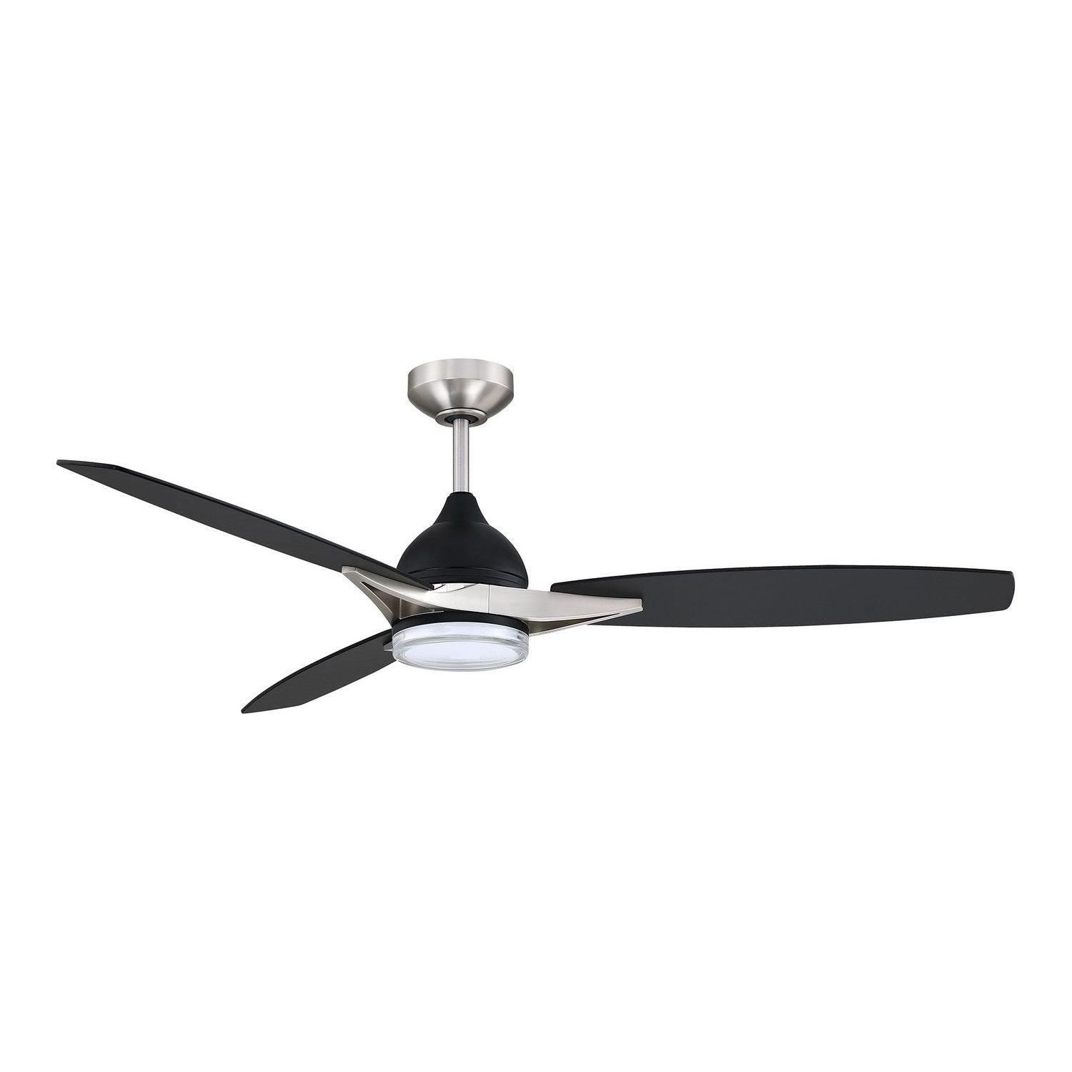 Kendal Lighting - Novum Ceiling Fan - AC31656-BLK/SN - Canada Light Shop