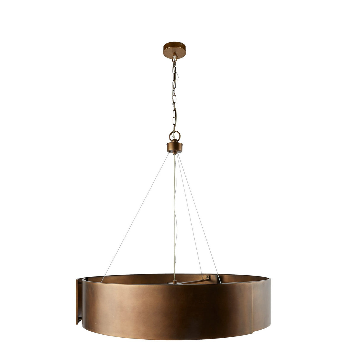 Arteriors DMC25 Dante Chandelier in Antique Brass / Frosted