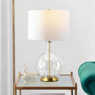 Lucas + McKearn - Orb Table Lamp - ORB-CLEAR-AB-WHT - Canada Light Shop