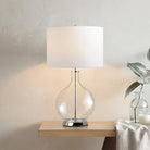 Lucas + McKearn - Orb Table Lamp - ORB-CLEAR-PN-WHT - Canada Light Shop