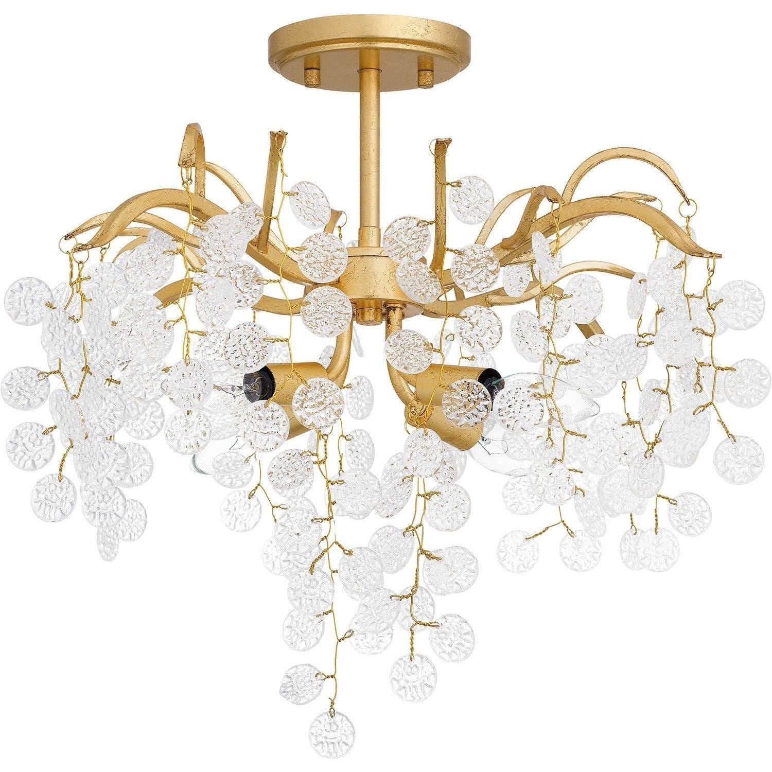 Quoizel - Maple Semi-Flush Mount - MAP1720GFL - Canada Light Shop