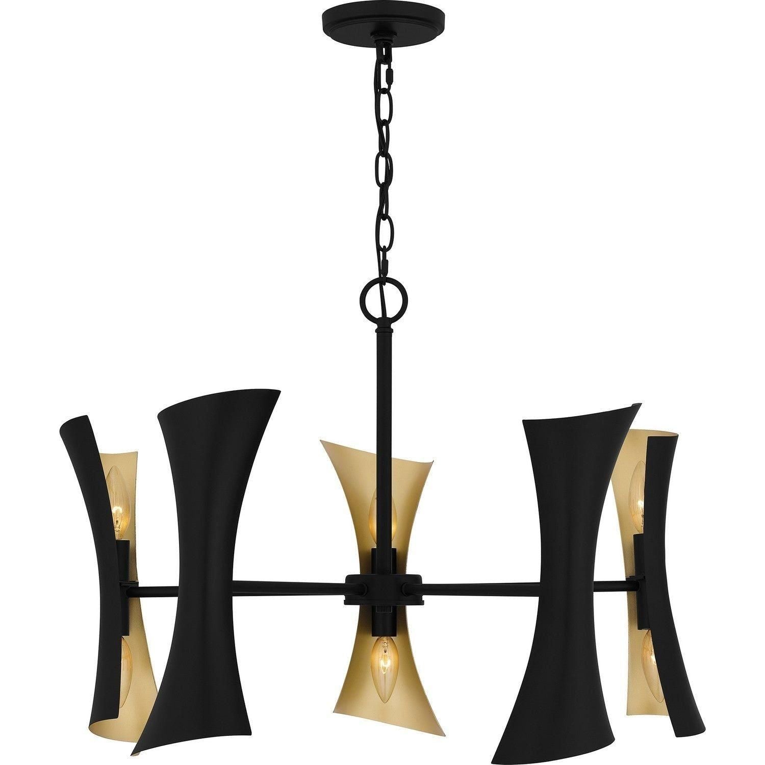 Quoizel - Myla Chandelier - MYL5027MBK - Canada Light Shop