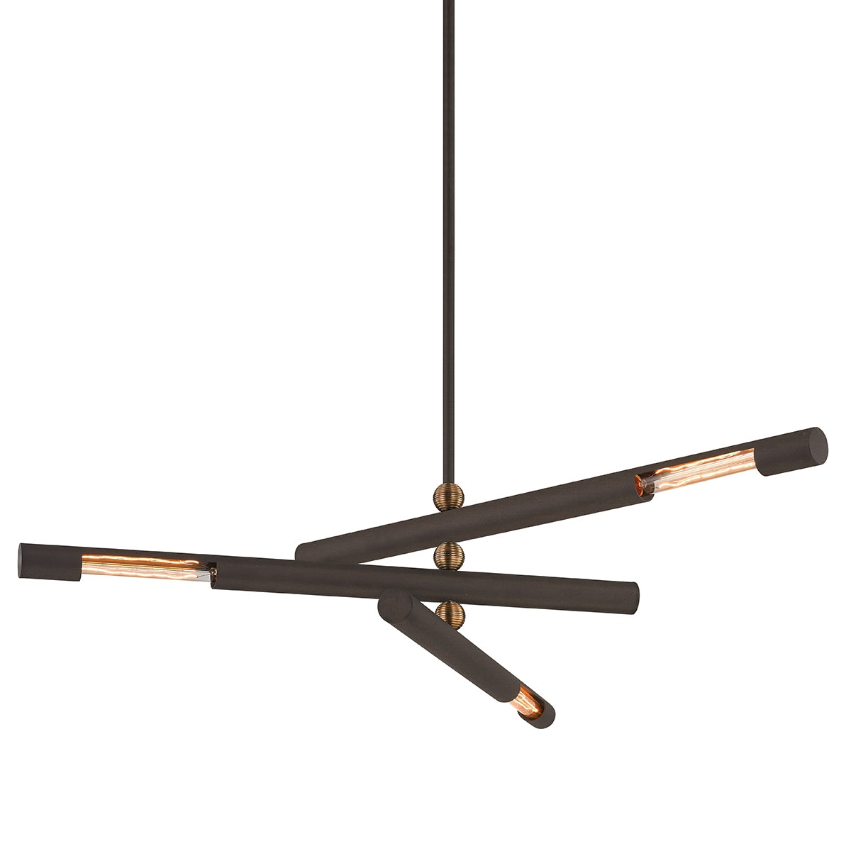 Troy Lighting Canada - F6885-BRZ/PBR - Three Light Chandelier - Hendrix - Bronze