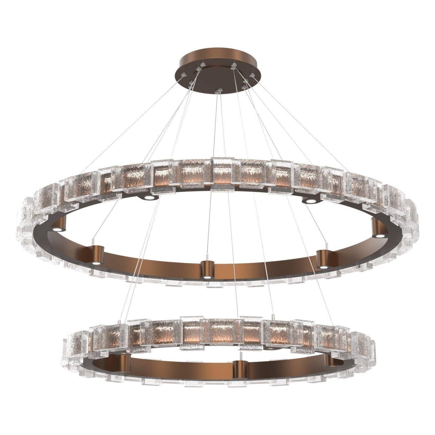 Hammerton Studio - Tessera LED 2-Tier Chandelier - CHB0087-2T-BB-TE-CA1-L3 - Canada Light Shop