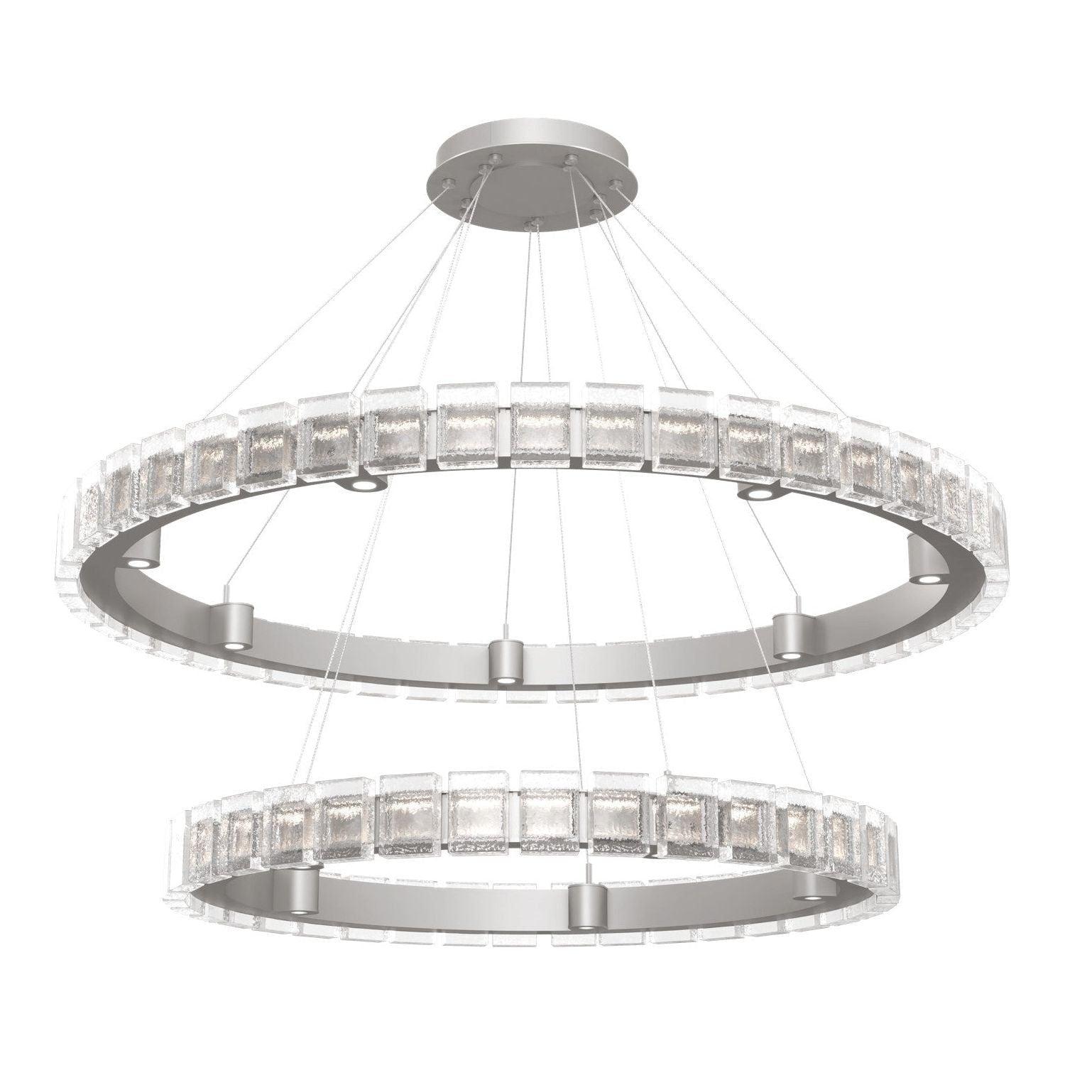 Hammerton Studio - Tessera LED 2-Tier Chandelier - CHB0087-2T-BS-TP-CA1-L3 - Canada Light Shop