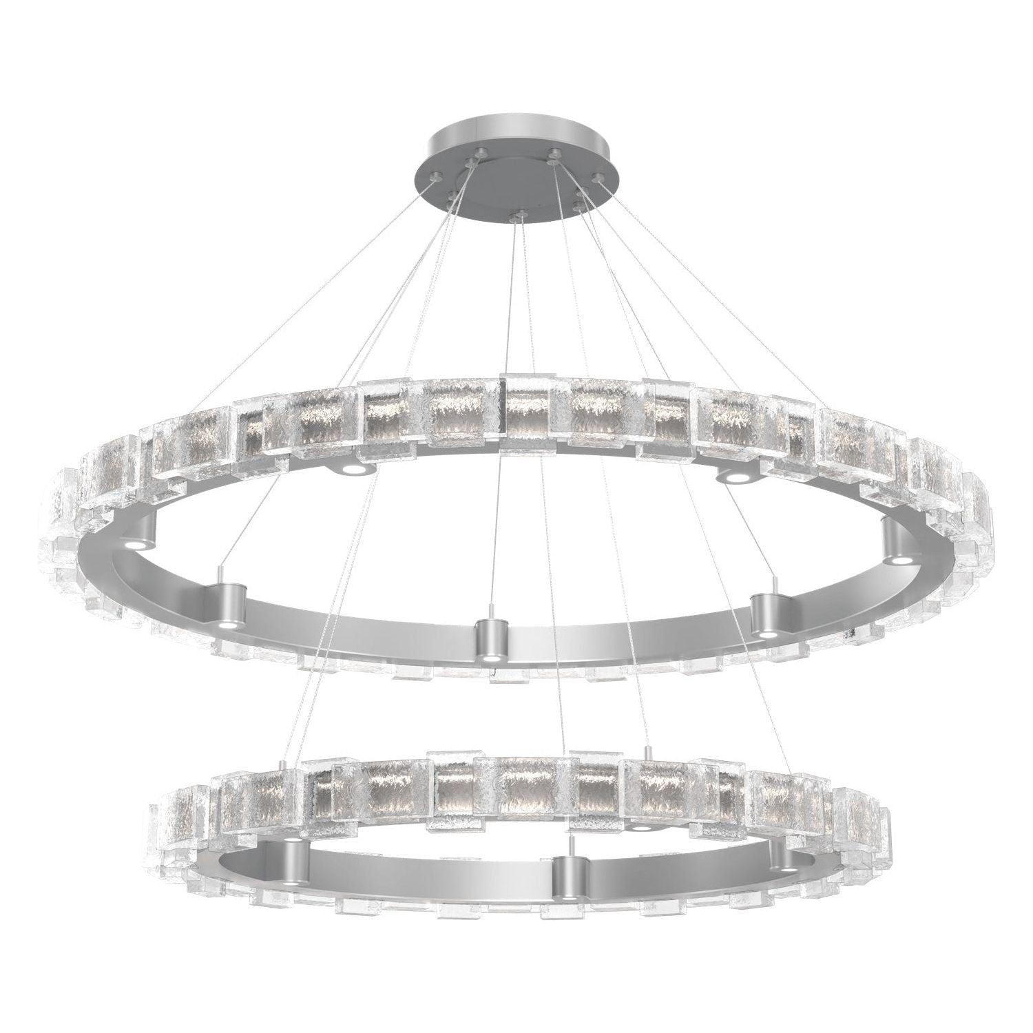 Hammerton Studio - Tessera LED 2-Tier Chandelier - CHB0087-2T-CS-TE-CA1-L3 - Canada Light Shop