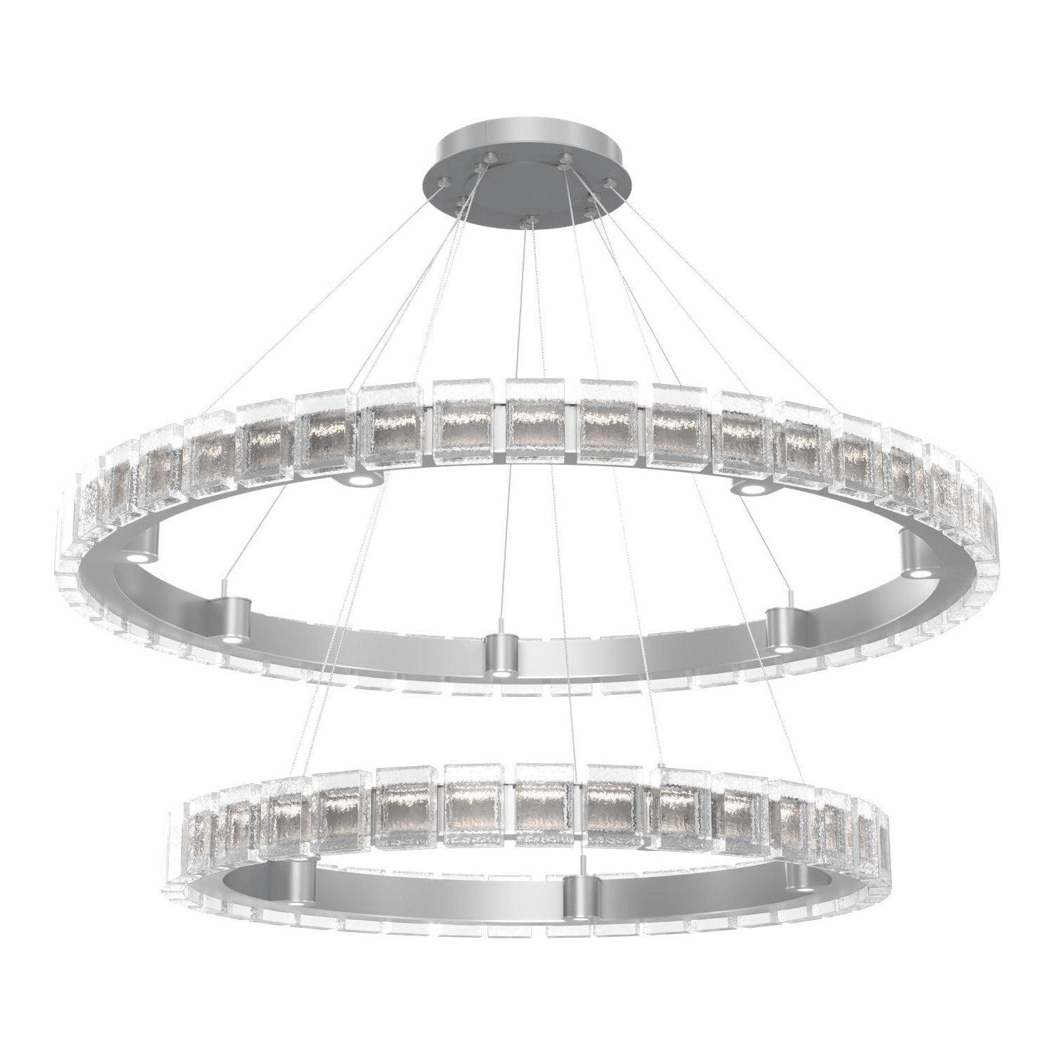 Hammerton Studio - Tessera LED 2-Tier Chandelier - CHB0087-2T-CS-TP-CA1-L3 - Canada Light Shop