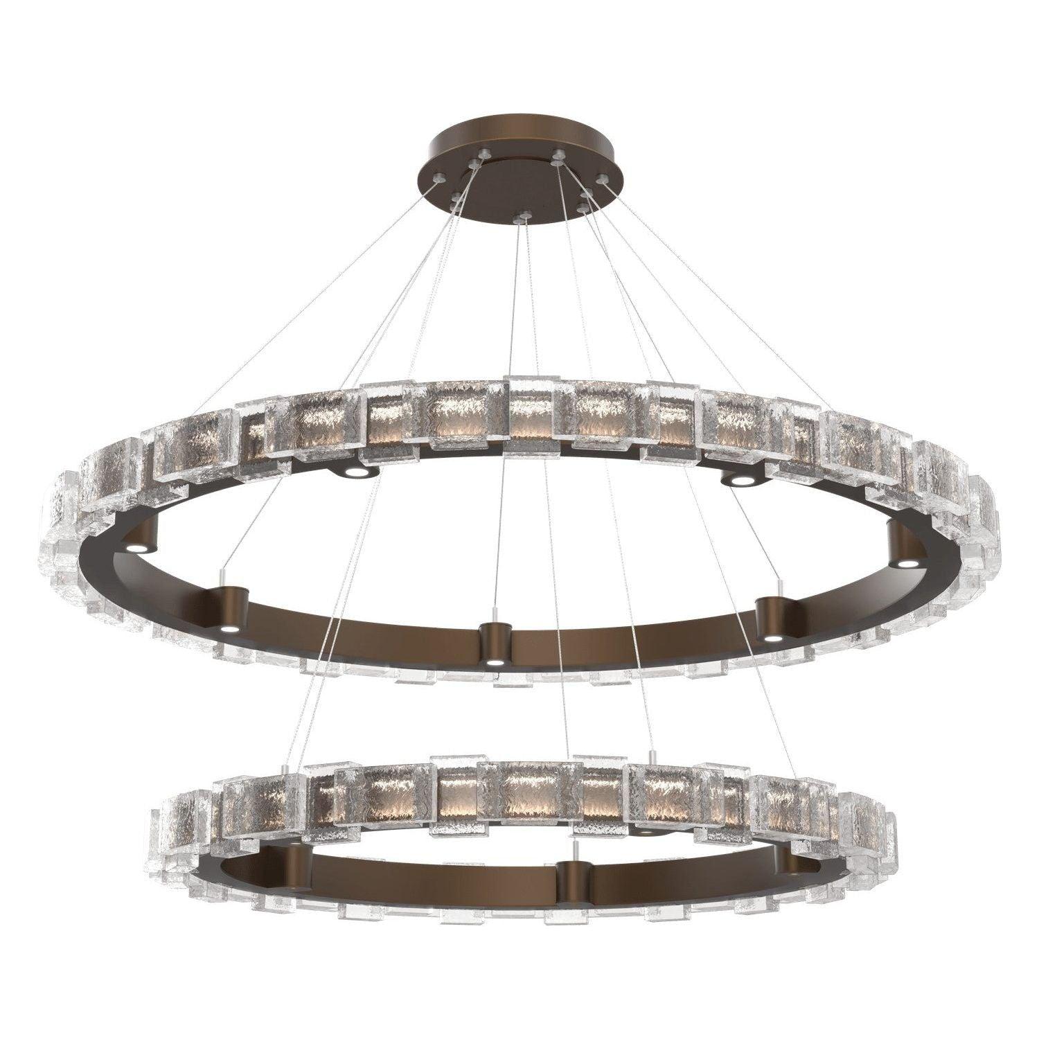 Hammerton Studio - Tessera LED 2-Tier Chandelier - CHB0087-2T-FB-TE-CA1-L3 - Canada Light Shop