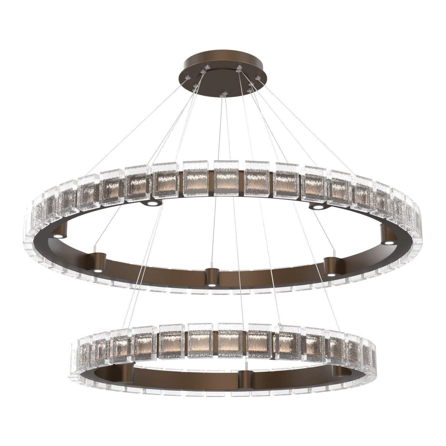 Hammerton Studio - Tessera LED 2-Tier Chandelier - CHB0087-2T-FB-TP-CA1-L3 - Canada Light Shop