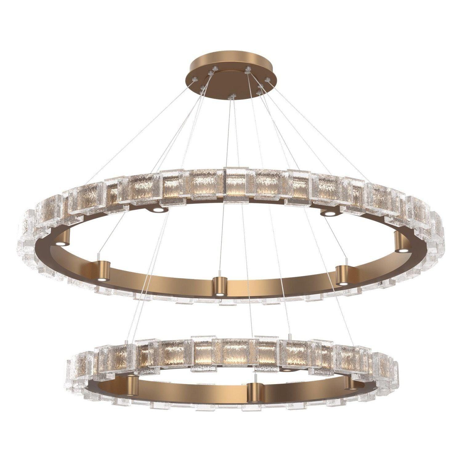 Hammerton Studio - Tessera LED 2-Tier Chandelier - CHB0087-2T-NB-TE-CA1-L3 - Canada Light Shop