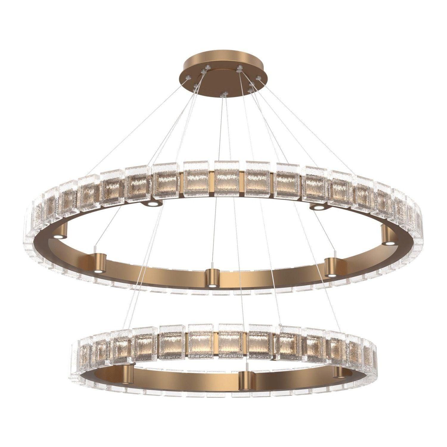 Hammerton Studio - Tessera LED 2-Tier Chandelier - CHB0087-2T-NB-TP-CA1-L3 - Canada Light Shop
