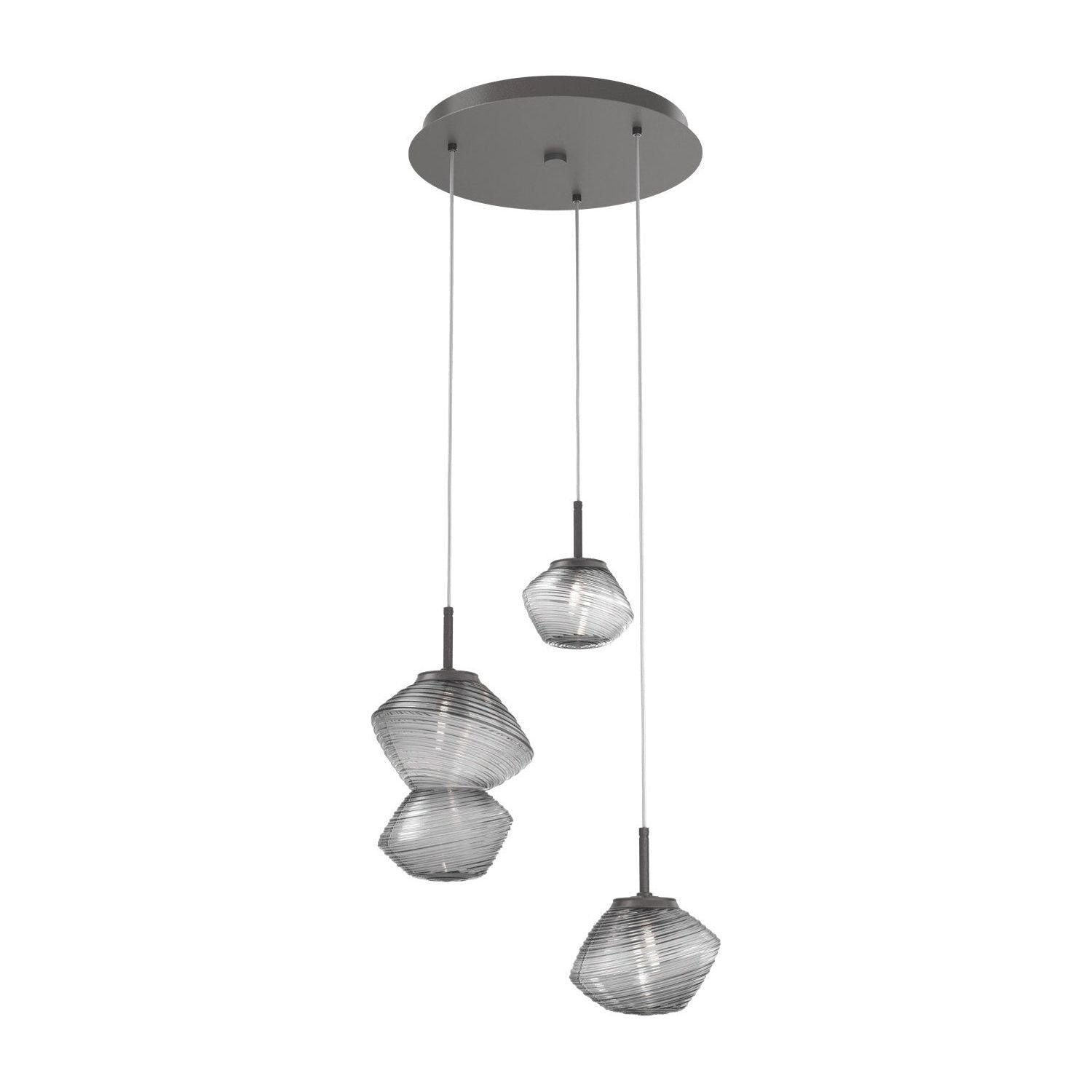 Hammerton Studio - Mesa 3 Light Multi-Light Pendant - CHB0089-03-GP-S-C01-L1 - Canada Light Shop