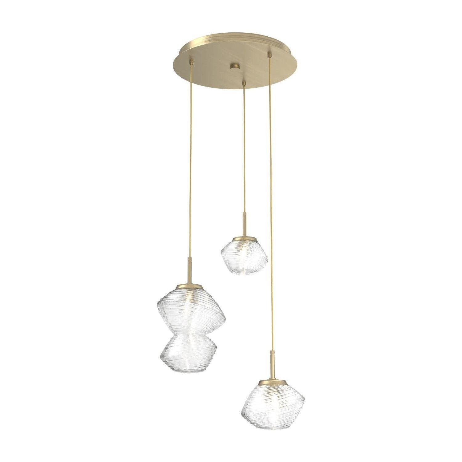 Hammerton Studio - Mesa 3 Light Multi-Light Pendant - CHB0089-03-HB-C-C01-L3 - Canada Light Shop