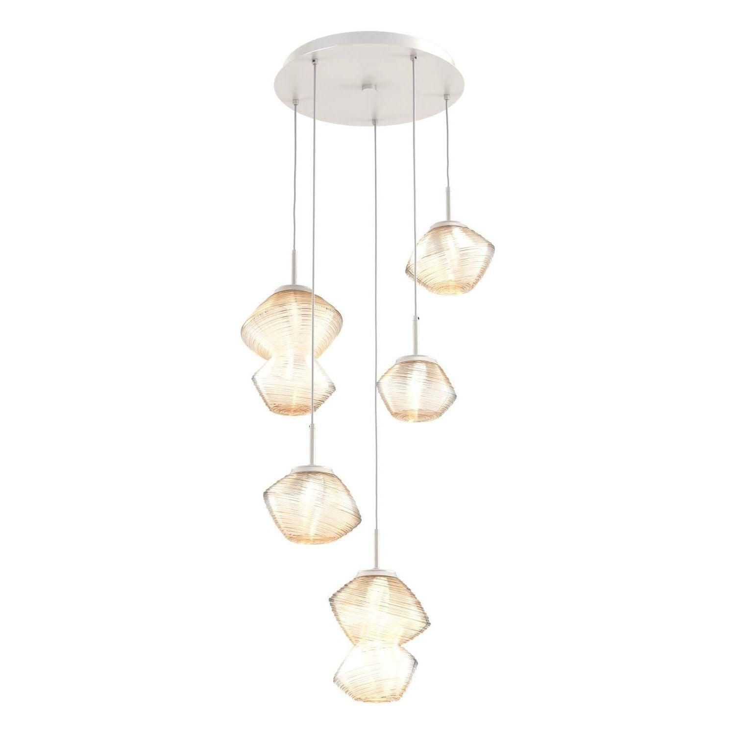 Hammerton Studio - Mesa 5 Light Multi-Light LED Pendant - CHB0089-05-BS-A-C01-L3 - Canada Light Shop