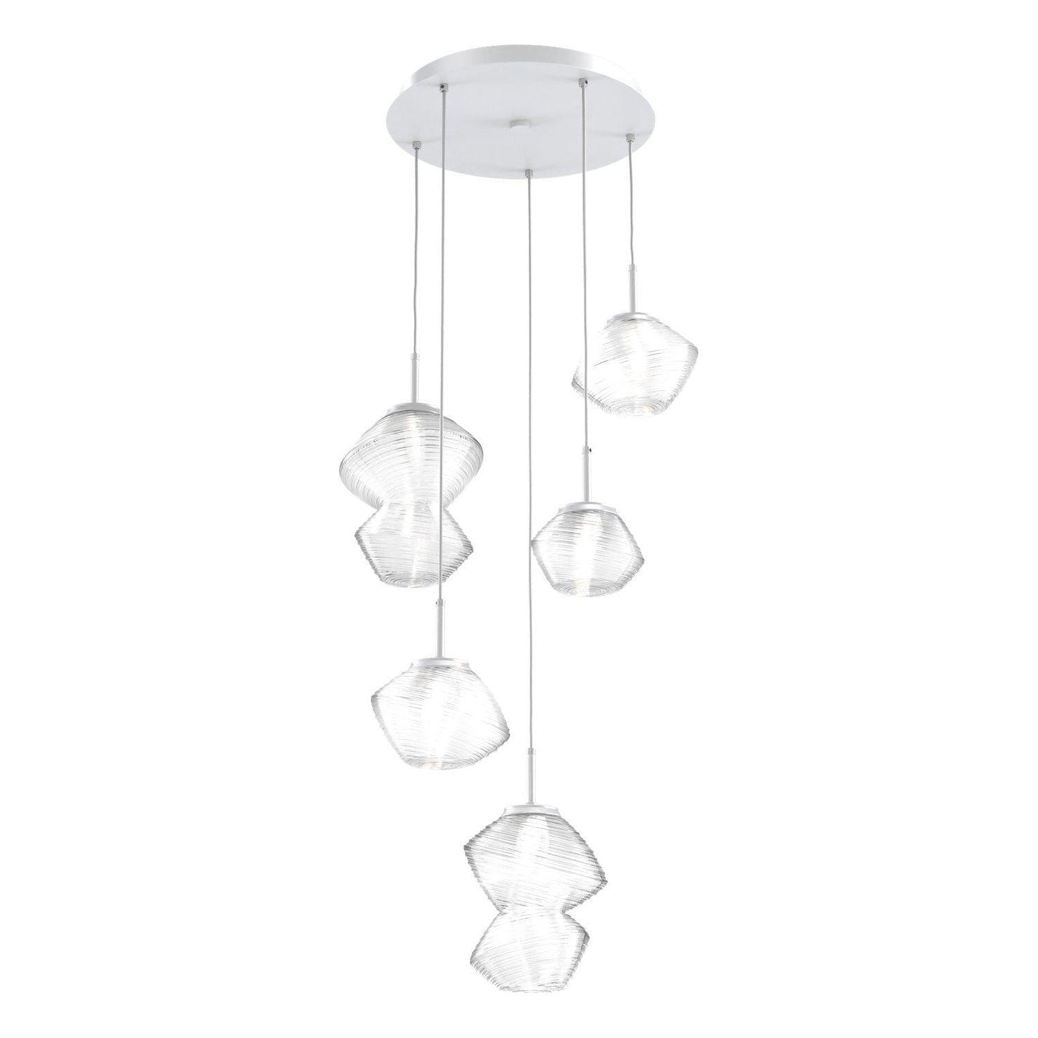 Hammerton Studio - Mesa 5 Light Multi-Light LED Pendant - CHB0089-05-CS-C-C01-L1 - Canada Light Shop