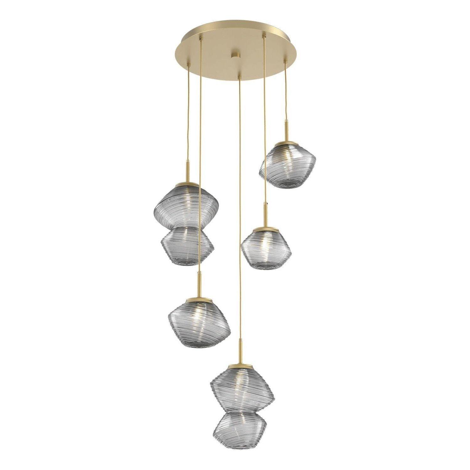 Hammerton Studio - Mesa 5 Light Multi-Light LED Pendant - CHB0089-05-GB-S-C01-L1 - Canada Light Shop