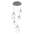 Hammerton Studio - Mesa 5 Light Multi-Light LED Pendant - CHB0089-05-GP-C-C01-L3 - Canada Light Shop