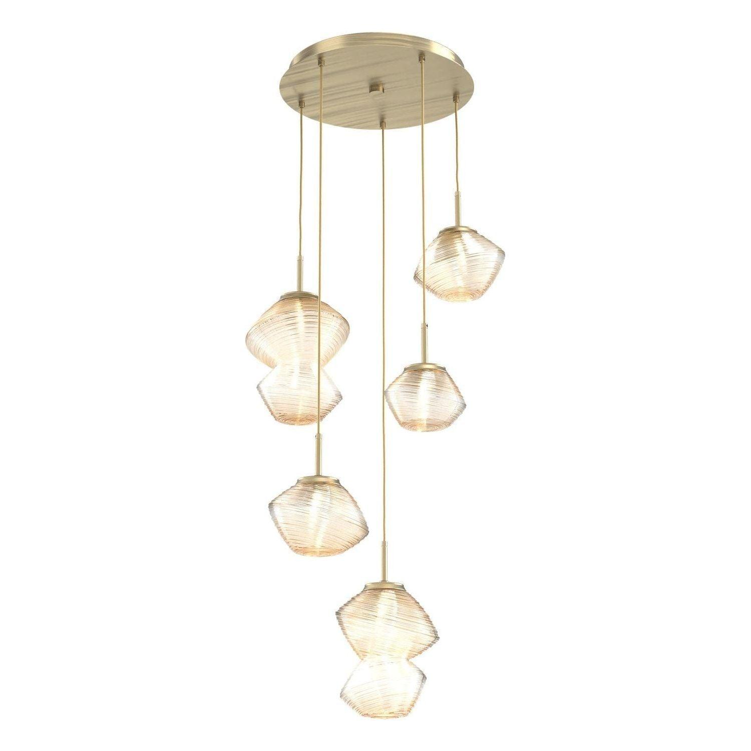 Hammerton Studio - Mesa 5 Light Multi-Light LED Pendant - CHB0089-05-HB-A-C01-L1 - Canada Light Shop