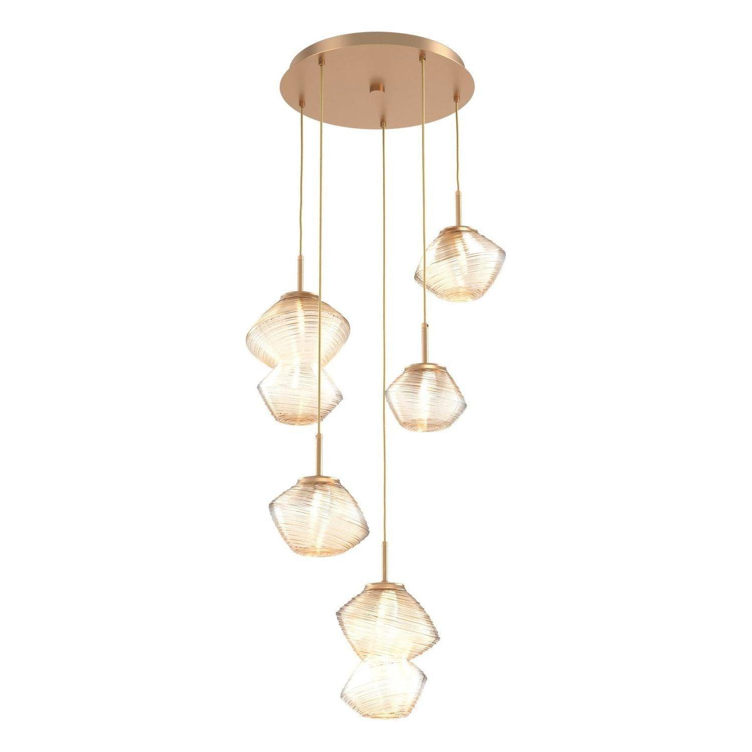 Hammerton Studio - Mesa 5 Light Multi-Light LED Pendant - CHB0089-05-NB-A-C01-L1 - Canada Light Shop