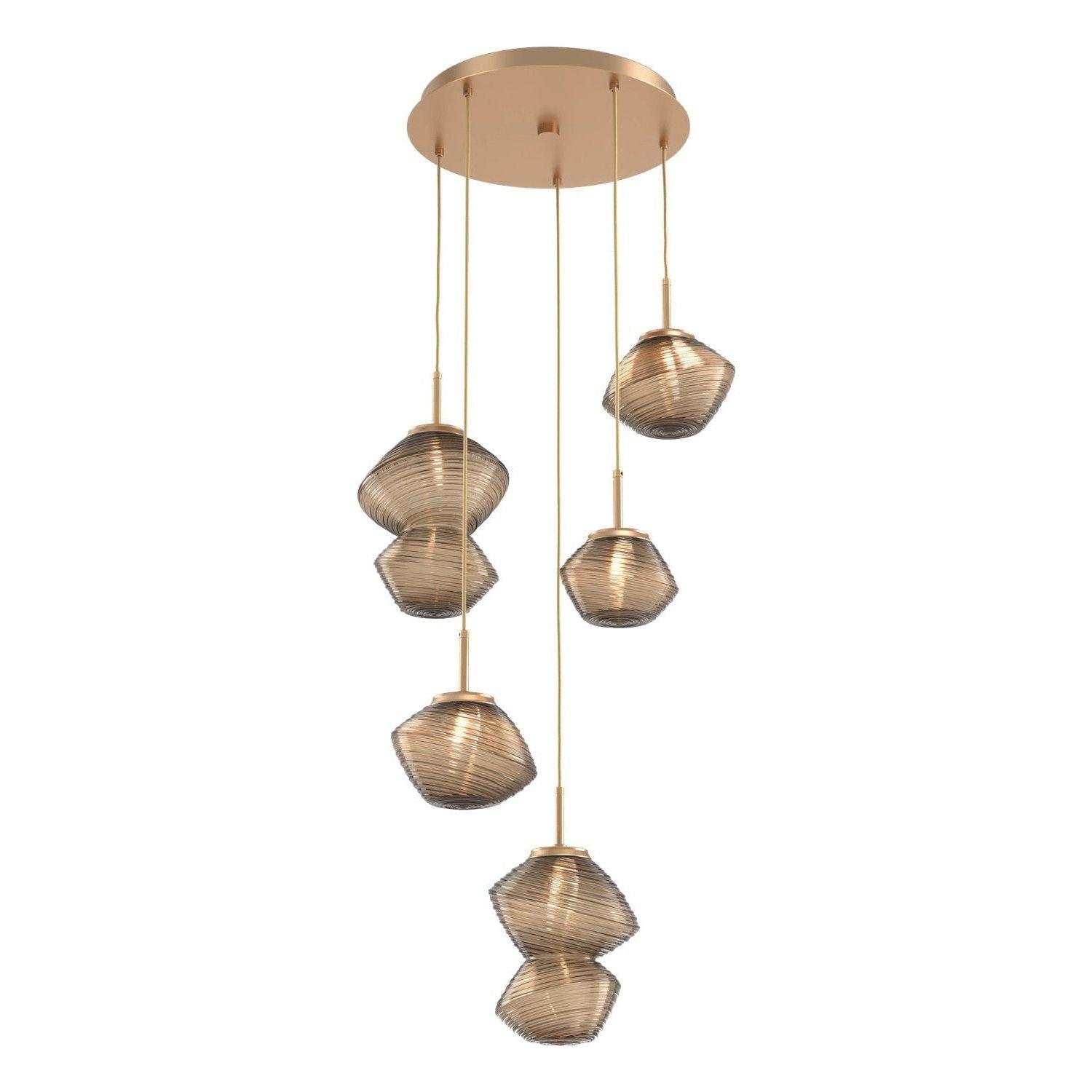 Hammerton Studio - Mesa 5 Light Multi-Light LED Pendant - CHB0089-05-NB-B-C01-L3 - Canada Light Shop