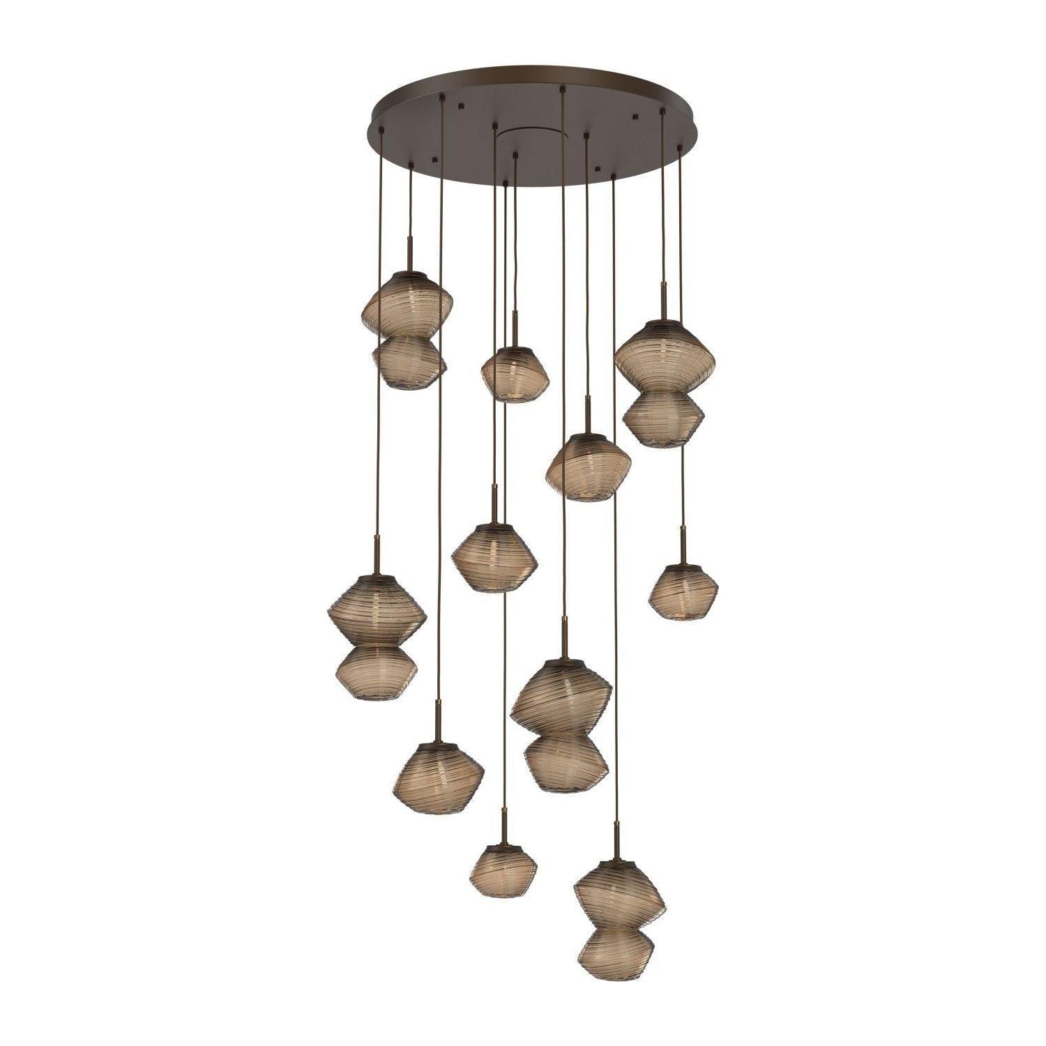 Hammerton Studio - Mesa 11 Light Multi-Light LED Pendant - CHB0089-11-FB-B-C01-L3 - Canada Light Shop