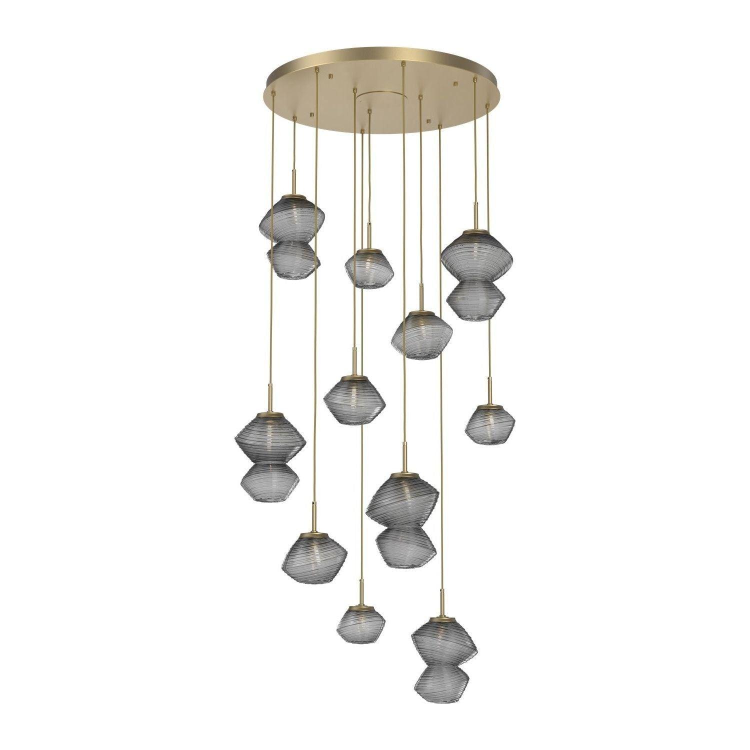 Hammerton Studio - Mesa 11 Light Multi-Light LED Pendant - CHB0089-11-GB-S-C01-L3 - Canada Light Shop
