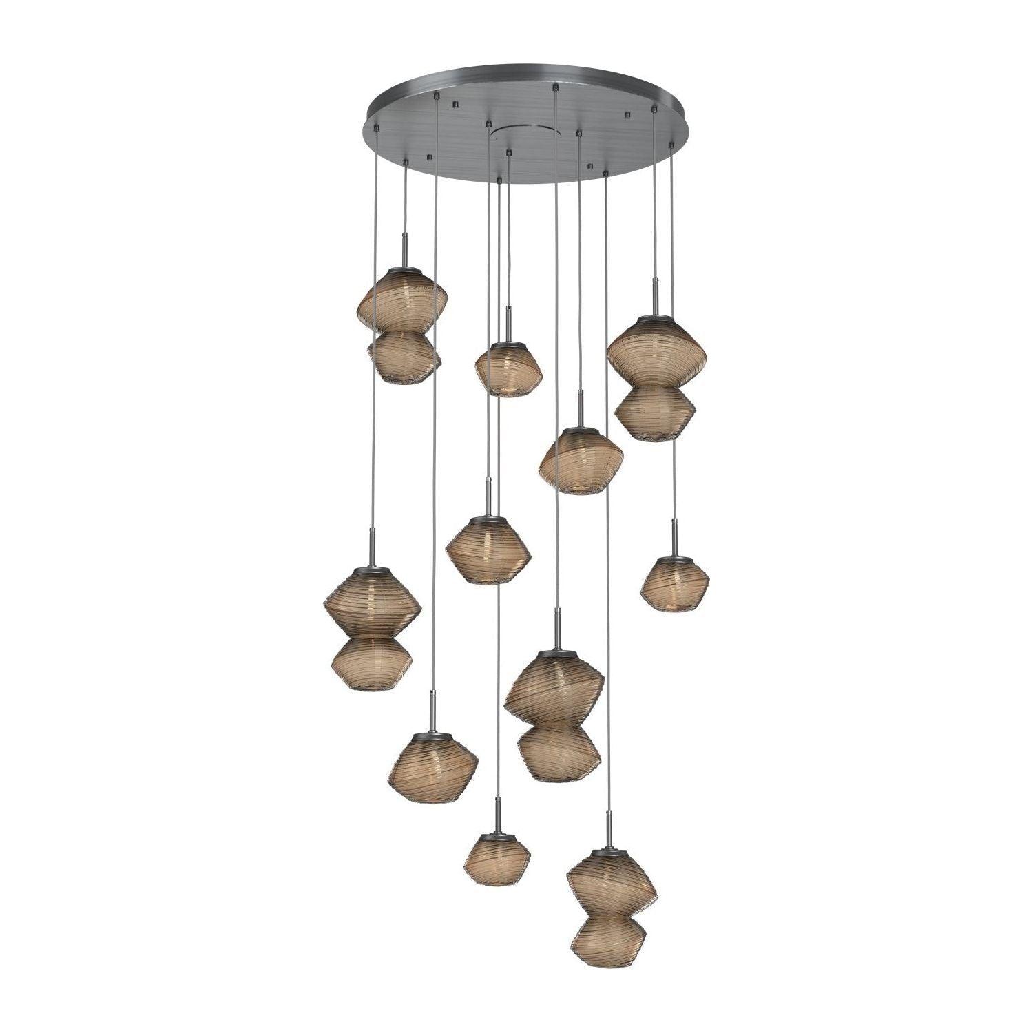 Hammerton Studio - Mesa 11 Light Multi-Light LED Pendant - CHB0089-11-GM-B-C01-L3 - Canada Light Shop