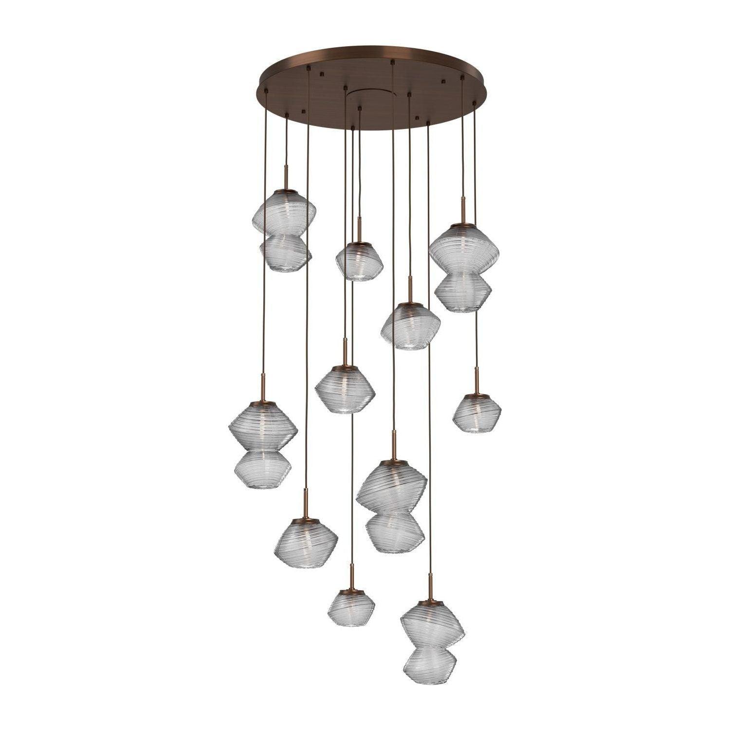 Hammerton Studio - Mesa 11 Light Multi-Light LED Pendant - CHB0089-11-RB-C-C01-L1 - Canada Light Shop