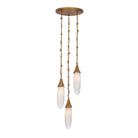 Kalco - 523956WGL - Three Light Pendant - Bougainvillea - Warm Gold