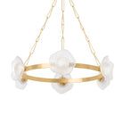 Corbett Lighting Canada - 485-41-VGL - LED Chandelier - Almandine - Vintage Gold Leaf