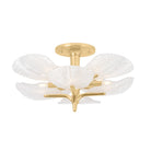 Corbett Lighting Canada - 486-29-VGL - Eight Light Semi Flush Mount - Kamal - Vintage Gold Leaf