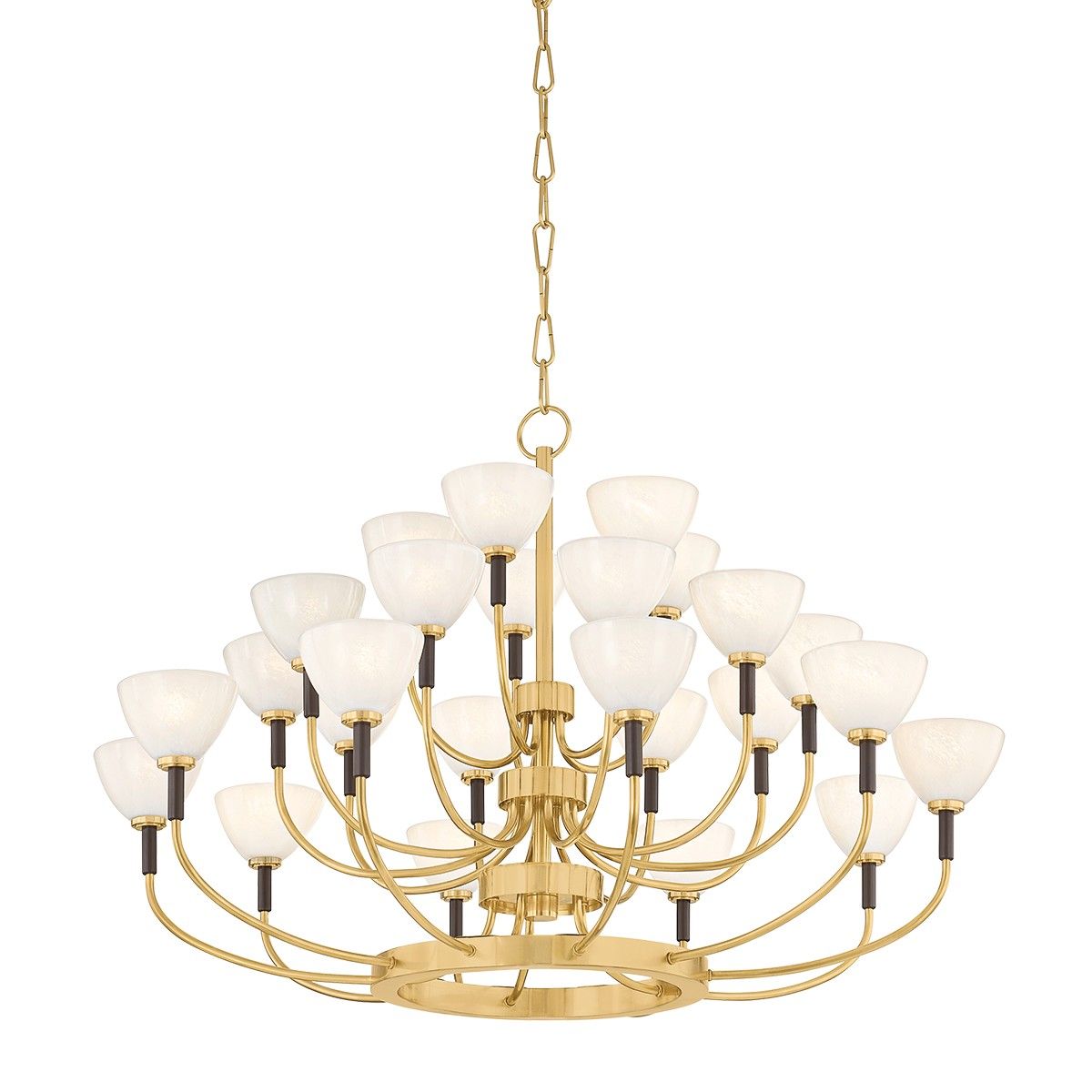 Corbett Lighting Canada - 489-38-VB/BRZ - LED Chandelier - Brahma - Vintage Polished Brass/Bronze