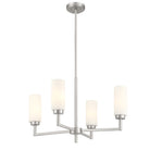 Meridian M100129BN Four Light Chandelier in Brushed Nickel