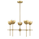 Meridian M100131NB LED Chandelier in Natural Brass