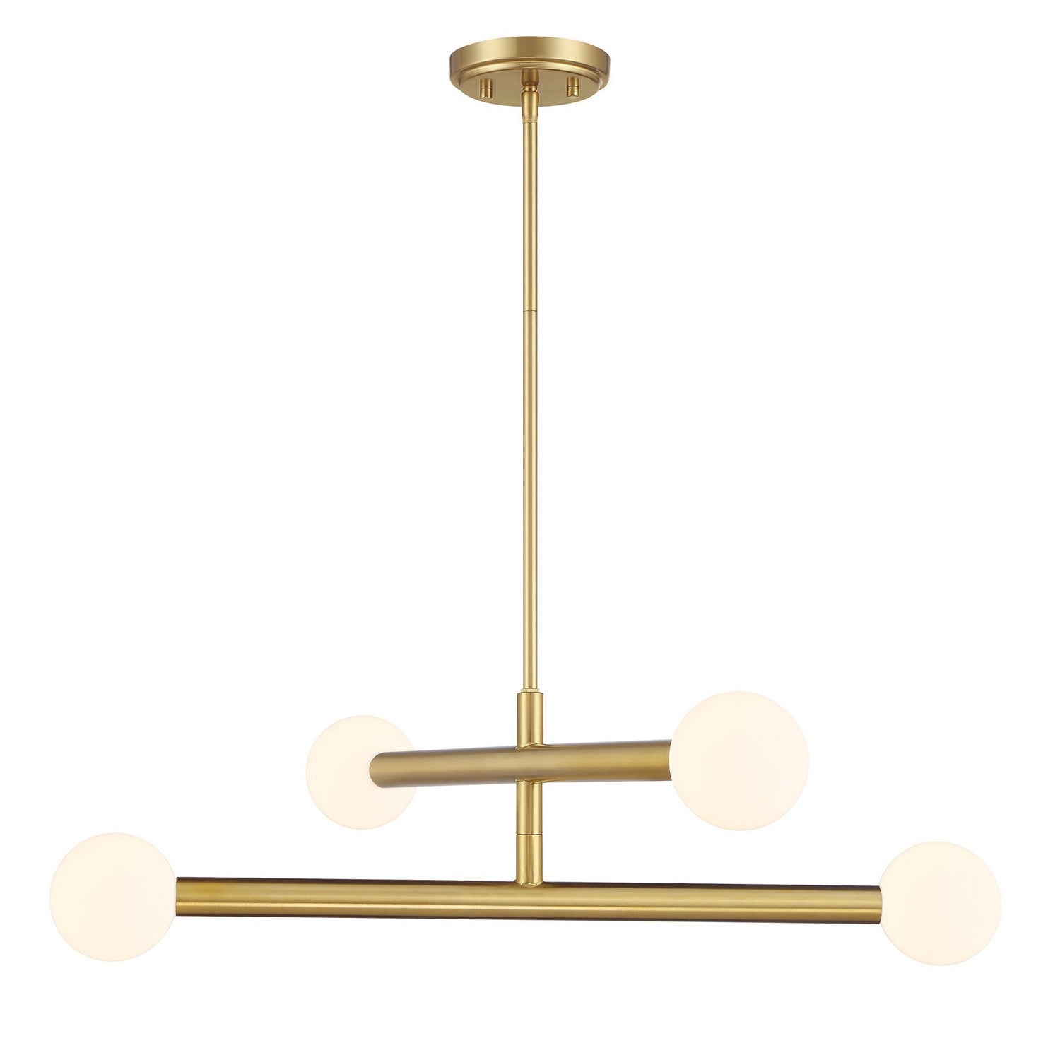 Meridian M100133NB LED Chandelier in Natural Brass
