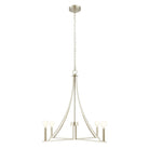 Meridian M100141BN Four Light Chandelier in Brushed Nickel