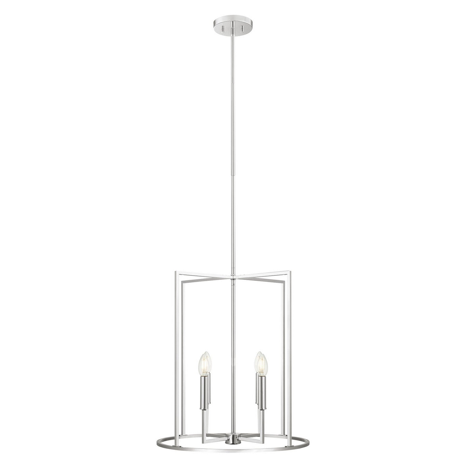 Meridian M7044CH Four Light Pendant in Chrome