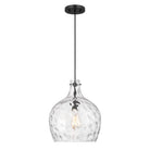 Meridian M7053MBK One Light Pendant in Matte Black