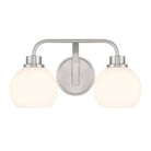 Meridian M80080BN Two Light Bathroom Vanity in Brushed Nickel