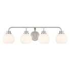 Meridian M80082BN Four Light Bathroom Vanity in Brushed Nickel