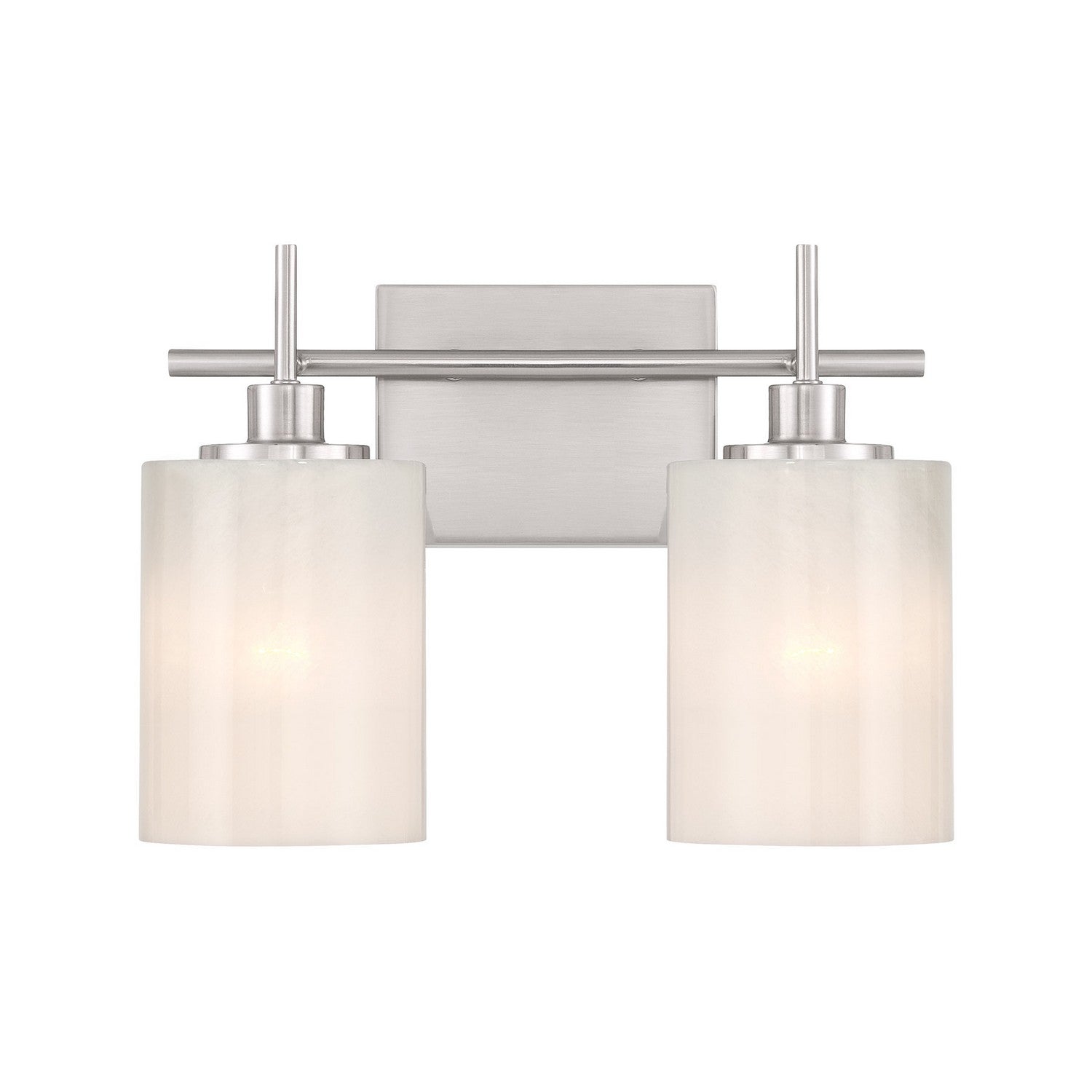 Meridian M80083BN Two Light Bathroom Vanity in Brushed Nickel