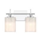 Meridian M80083CH Two Light Bathroom Vanity in Chrome