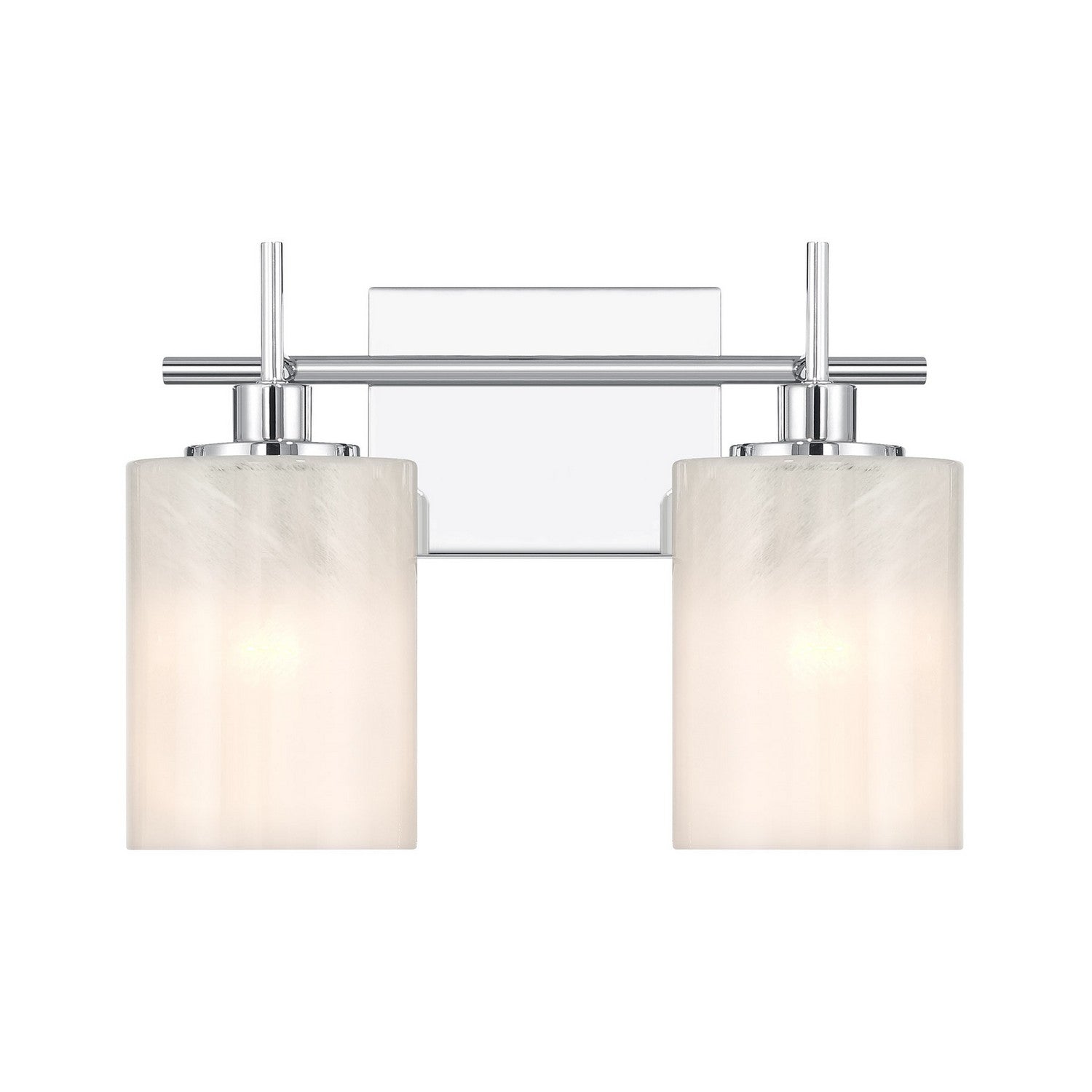 Meridian M80083CH Two Light Bathroom Vanity in Chrome