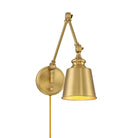 Meridian M90089NB One Light Wall Sconce (Set of 2) in Natural Brass