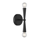 Meridian M90110MBK Two Light Wall Sconce in Matte Black