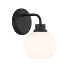 Meridian M90112MBK One Light Wall Sconce in Matte Black